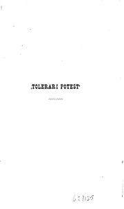 "Tolerari potest": de juridico valore decreti tolerantiae commentarius by Nicolaus Nilles