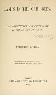 Cover of: Camps in the Caribbees by Frederick A. Ober