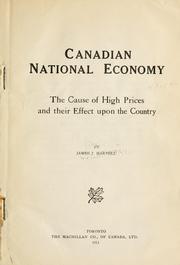Canadian national economy by James John Harpell