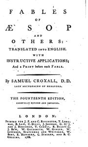 Fables by Aesop, Joseph Jacobs, L'Estrange, Roger Sir, Percy J. Billinghurst