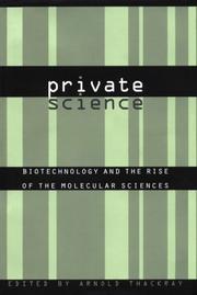 Cover of: Private Science by Arnold Thackray