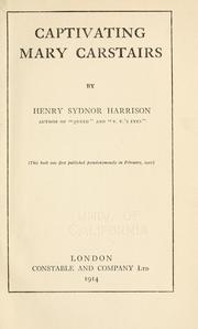 Captivating Mary Carstairs by Henry Sydnor Harrison
