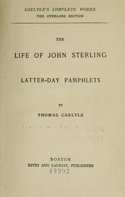 Cover of: Carlyle's complete works.