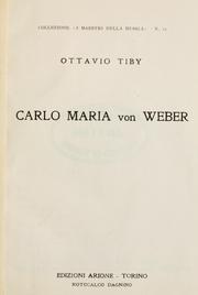 Cover of: Carlo Maria von Weber