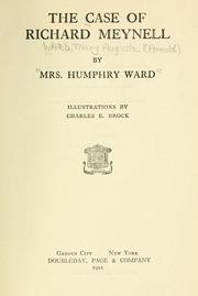 Cover of: The case of Richard Meynell by Mary Augusta Ward