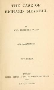 Cover of: The case of Richard Meynell by Mary Augusta Ward