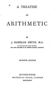 Cover of: A Treatise on Arithmetic by J. Hamblin Smith