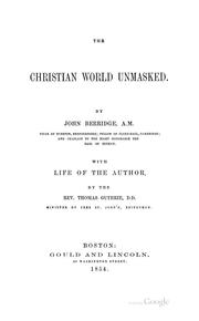 Cover of: The Christian World Unmasked. ...: With Life of the Author