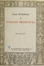 Cover of: Catalogue of a loan exhibition of Italian primitives