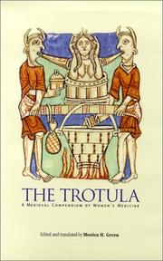 Cover of: The Trotula by Monica H. Green