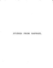 Cover of: A Series of Studies Designed and Engraved After Five Paintings by Raphael / with Historical and ...