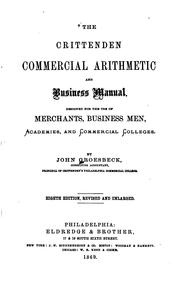 Cover of: The Crittenden Commercial Arithmetic and Business Manual: Designed for the Use of Business Men ...