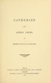 Cover of: Catherine: and other poems