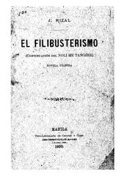 Cover of: El filibusterismo: (continuación del Noli me tangere)novela filipina