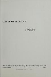 Cover of: Caves of Illinois by J. Harlen Bretz