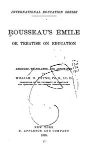 Cover of: Rousseau's Émile: Or, Treatise on Education