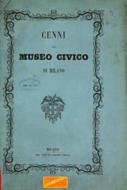 Cover of: Cenni sul Museo civico di Milano by Museo civico di storia naturale di Milano.