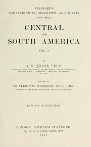 Cover of: Central and South America by Augustus Henry Keane