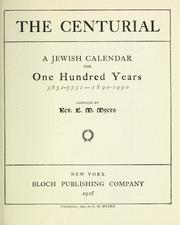 Cover of: The centurial by E. M. Myers