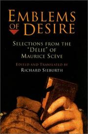 Cover of: Emblems of desire by Maurice Scève