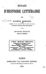 Cover of: Essais d'histoire littéraire