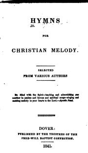 Cover of: Hymns for Christian Melody