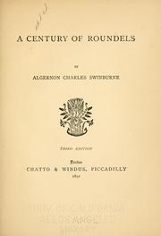 Cover of: century of roundels | Algernon Charles Swinburne