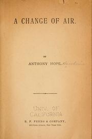 Cover of: A change of air by Anthony Hope