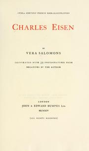 Charles Eisen by Vera Salomons
