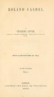 Cover of: Roland Cashel by Charles James Lever