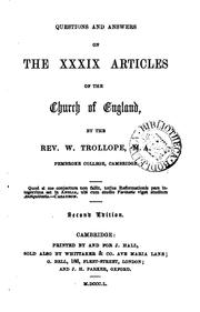 Questions and answers on the xxxix Articles of the Church of England by William Trollope