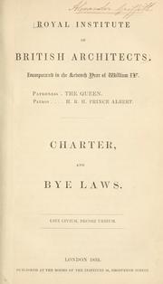 Cover of: Charter and bye laws.