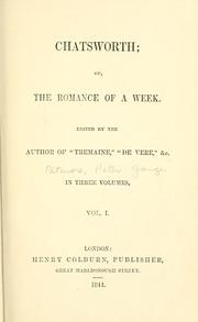 Cover of: Chatsworth; or, The romance of a week