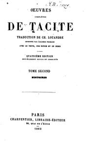 Cover of: Oeuvres complètes de Tacits