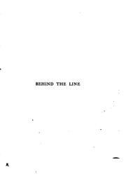 Cover of: Behind the Line: A Story of College Life and Football by Ralph Henry Barbour