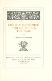 Cover of: Child Christopher and Goldilind the Fair