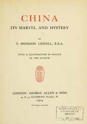 Cover of: China: its marvel and mystery