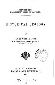 Cover of: Historical geology by James Geikie