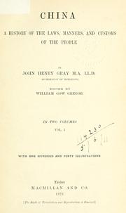 Cover of: China by John Henry Gray