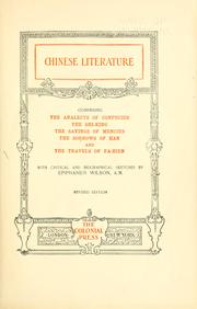 Chinese literature ...