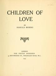 Cover of: Children of love.