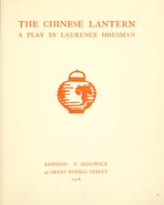 Cover of: The Chinese lantern: a play