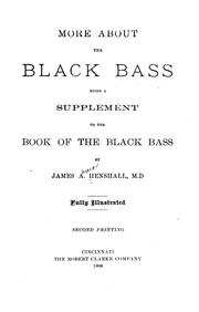 Cover of: More about the Black Bass