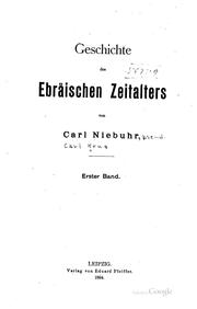 Cover of: Geschichte des ebräischen Zeitalters
