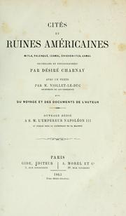 Cités et ruines américaines by Désiré Charnay