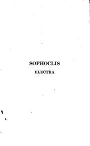 Cover of: Sophoclis Electra