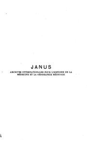 Cover of: Janus by Nederlandsche Vereeniging voor Geschiedenis der Genees -, Natuur- en Wiskunde