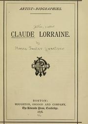 Cover of: Claude Lorraine.