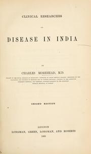 Cover of: Clinical researches on disease in India