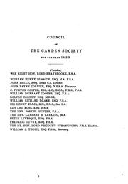 Cover of: The Camden Miscellany